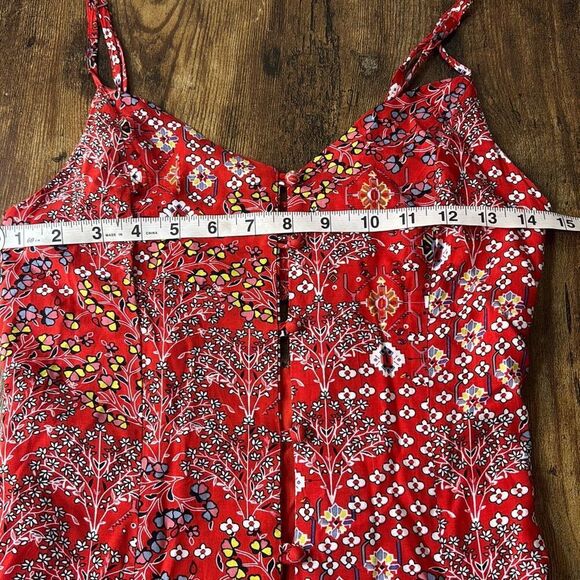 Abel the Label red bandana Lola Jaase high low dress anthropologie - Picture 9 of 14